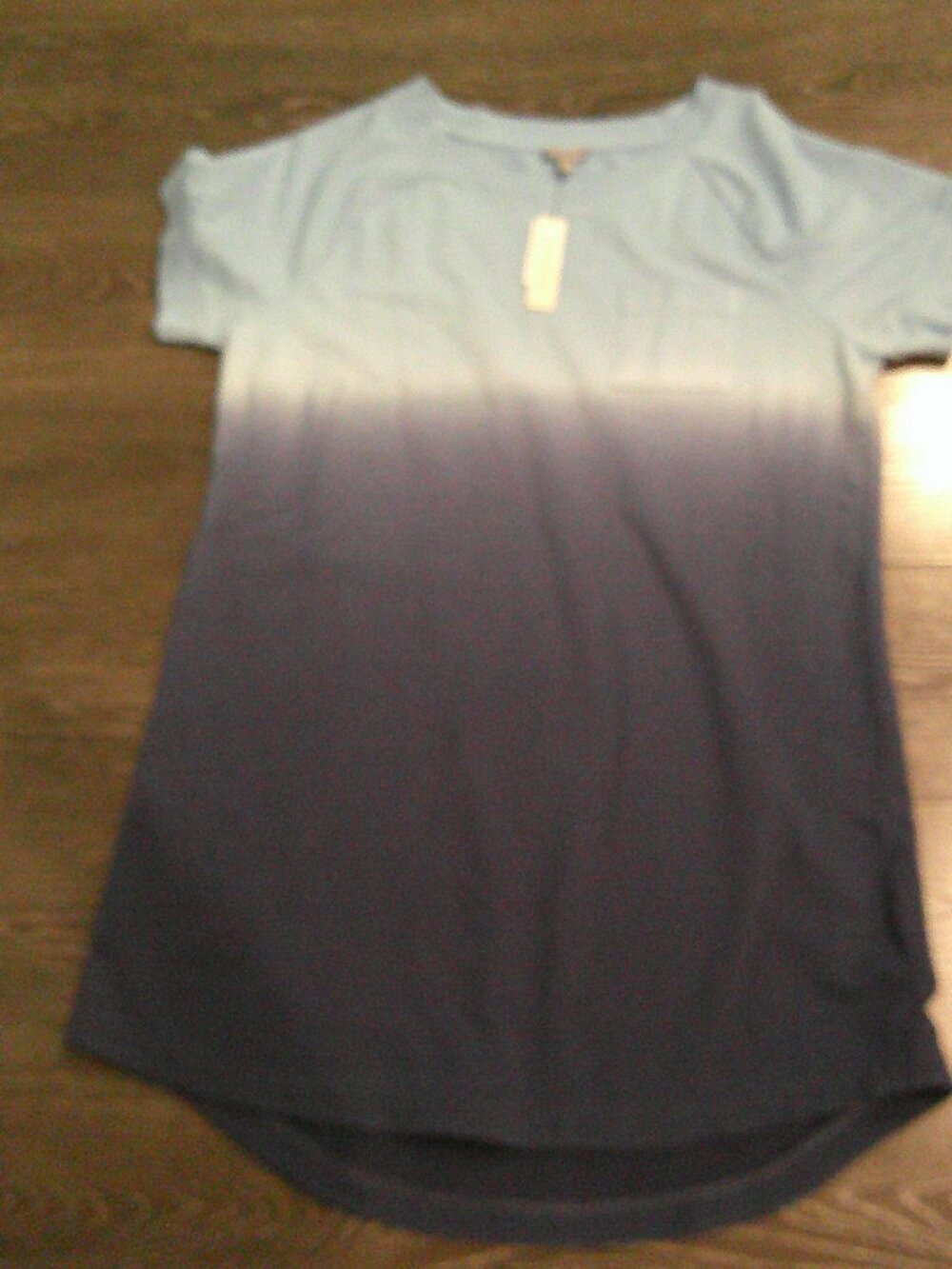 Talbots Short Sleeved knit dress in tyed dye with a round neck Size Large NWT